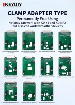סט אדפטורים ללא הלחמה KEYDIY | BMW BDC2 BDC3 BDC-LCD | VAG MQB49 | 5C 5D | כולל 12 יחידות |