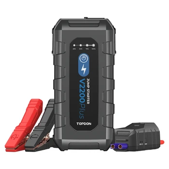 בוסטר התנעה נייד לרכבים ואופנעים - TOPDON V2200PLUS