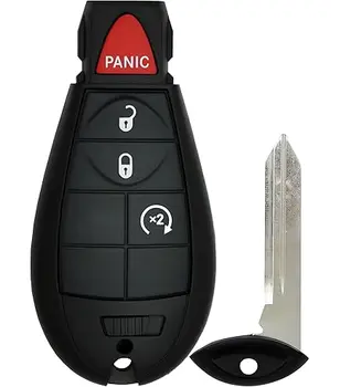 מארז שלט פוביק קרייזלר\דודג’\ג’יפ 4 לחצנים - CY24