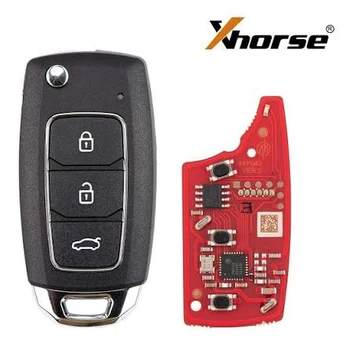 שלט חוטי XHORSE (ללא צ’יפ) 3 לחצנים סטייל יונדאי דגם - XKHY25EN