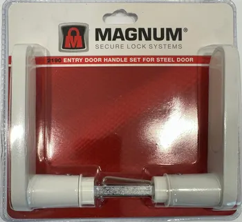 ידית לדלתות פלדה צבע לבן - MAGNUM